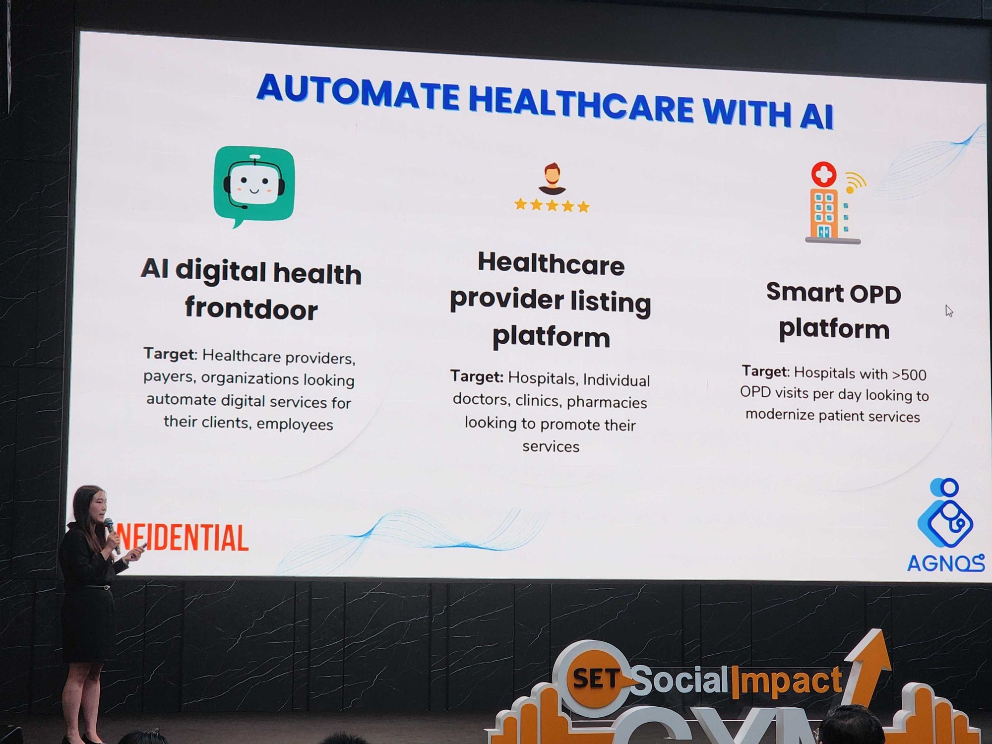 Agnos participated in presenting its business plan at the Pitching Day event in the SET Social Impact GYM 2024 program