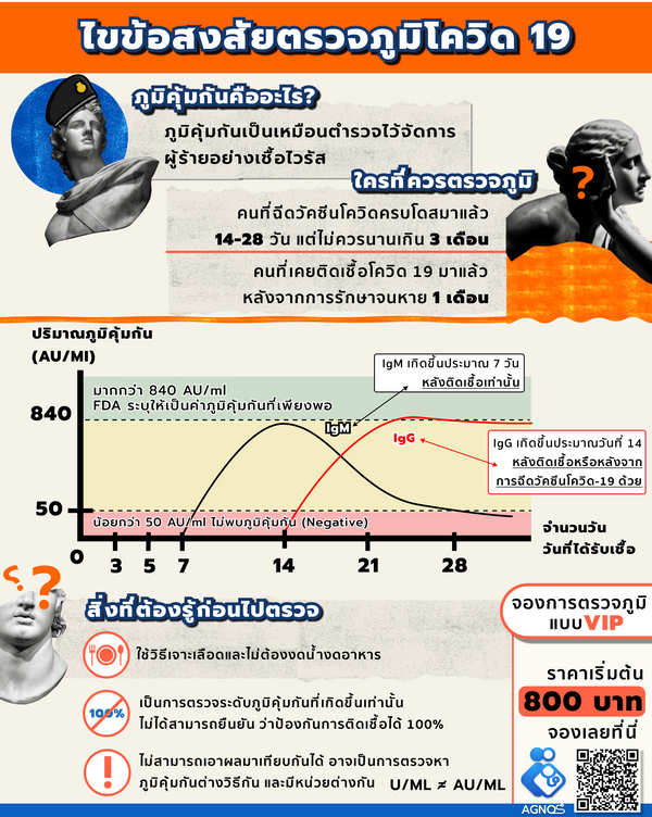 ไขข้อสงสัย ก่อนตรวจ ภูมิคุ้มกัน โควิด-19
